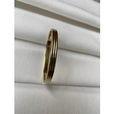 Kelepçe Bileklik 14 K Renk 0,5 cm Genişliğinde Şık Bileklikler Ile Şık Kombinler Oluşturulabilir