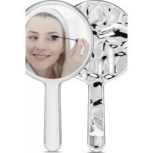 Caş Dekorasyon Gümüş Renk El Aynası