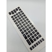 Arapça Ingilizce Notebook Klavye Sticker Etiketi Siyah(5 Adet)