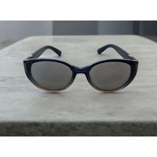 Oval Çerçeveli Siyah Unisex Kadın Bayan Güneş Gözlüğü