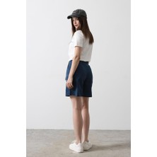 Moda Kumsal Cargo Cepli Şort - Indigo