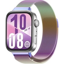 MMP Shop Huawei Watch Fit 5 / Fit 5 Pro / Fit 4 / Fit 4 Pro / Fit 3 Uyumlu Metal Hasır Örgü Manyetik Kordon Kayış