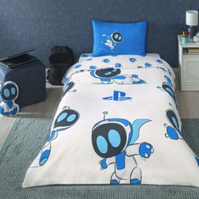 Taç Lisanslı Playstation Astrobot Tek Kişilik Pamuk Nevresim Takımı 120