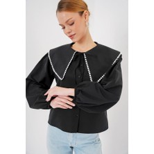 Moda Kumsal Bebe Yaka Gömlek 20314 - Siyah