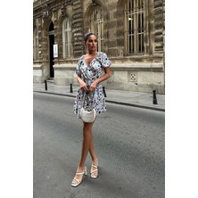 Moda Kumsal Lindsey Çiçek Desenli Elbise 2276-10