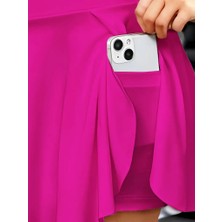 Moda Kumsal Kadın Yüksek Bel Cepli Sandy Short Etek