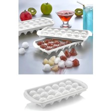 18 Bölmeli Elmas Şekil Buz Kalıbı Kapaklı Pratik Buzluk Kristal Şekil Buz Kalıbı