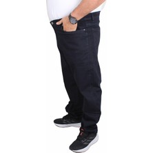 Moc Grande Koyu Lacivert Power Lycra Kot Pantolon 11914 Erkek Rahat Kalıp Pamuk-Elastan