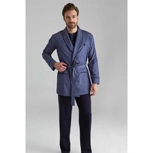 U.S. Polo Assn. Erkek Damat Çeyiz Pijama Takım Robdöşambr Lacivert 12000