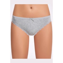 Melanjlı Dantelli Kadın Bikini Külot    3 Adet