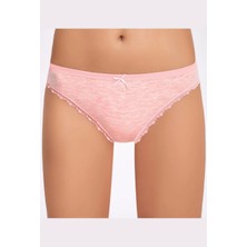 Melanjlı Dantelli Bikini Külot