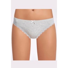 Melanjlı Dantelli Bikini Külot