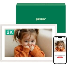 Pexar By Lexar Parlama Önleyici Dokunmatik Ekranlı Dijital Resim Çerçevesi 28CM7KUM Rengi