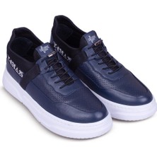 Erkek Sneaker Hakiki Deri Ayakkabı 082Y24E40754