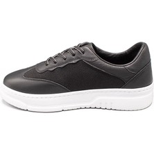 Erkek Deri ve Tekstil Sneaker Ayakkabı 082Y24E40753