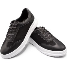 Erkek Deri ve Tekstil Sneaker Ayakkabı 082Y24E40753