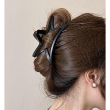 Caş Dekorasyon Siyah Renk Yıldız Figürlü Mandal Toka