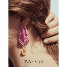 Diva Viva - Lobster Chic - Istakoz Figürlü Kadın Küpe