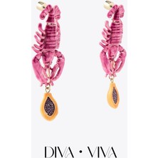 Diva Viva - Lobster Chic - Istakoz Figürlü Kadın Küpe