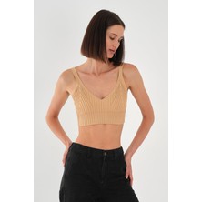 Alexandergardı Askılı V Yaka Triko Atlet