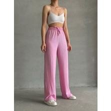 Kadın Beli Lastikli Palazzo Pantolon