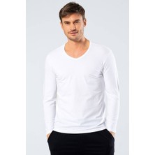 Cacharel  V Yaka Uzun Kollu T-Shirt Erkek
