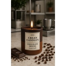 Crean Candle’s Chocolate Mocha Aroması ile Eşsiz Koku │ 400 ml Premium & Kokulu Mum │ Lüx Tasarımı ile Muazzam Dekorasyon