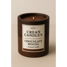 Crean Candle’s Chocolate Mocha Aroması ile Eşsiz Koku │ 400 ml Premium & Kokulu Mum │ Lüx Tasarımı ile Muazzam Dekorasyon