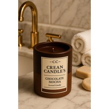 Crean Candle’s Chocolate Mocha Aroması ile Eşsiz Koku │ 400 ml Premium & Kokulu Mum │ Lüx Tasarımı ile Muazzam Dekorasyon