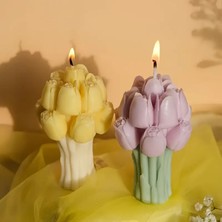Tulivie Çiçek Buketi Mum – Zarafetin Mum Hâli