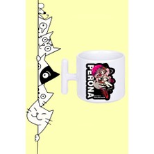 Perona Karakter One Piece Anime Tasarım Baskılı Beyaz T Sap Kupa Bardak