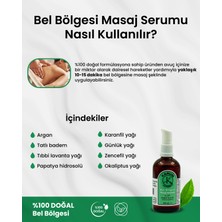 Aromaterapi %100 Doğal Uçucu Yağ Içerikli Bel Bölgesi Masaj Serumu (Özel Formülasyon) 100 ml