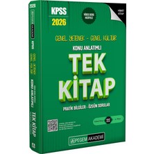 Pegem 2026 Kpss Genel Yetenek Genel Kültür Konu Anlatımlı Tek Kitap Pegem Akademi Yayınları
