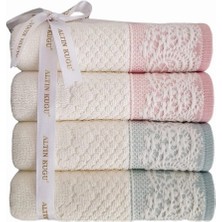 Evony Havlu 4'lü - Mint Pudra