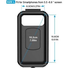 Nukrotech M18 -54 Gidon Bağlantılı Su Geçirmez Telefon Tutucu