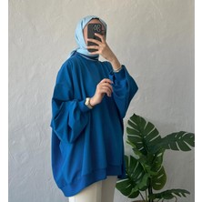 3044 - Rahat, Salaş Basic Kadın Uzun Sweatshirt