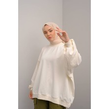 3044 - Rahat, Salaş Basic Kadın Uzun Sweatshirt