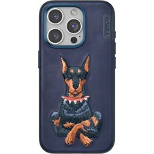 Venco Iphone 15 Pro Max Perma Desenli Kapak - Lacivert Dpmah