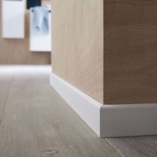Inci Beyaz Düz Model 8cm Pvc Süpürgelik