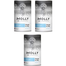 Molly Ton Balıklı  Jöleli Köpek Konservesi 400 gr x 3 Adet