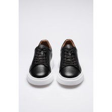 Orijinal Deri Siyah Günlük Erkek Ayakkabısı