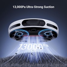 Ezviz RS20 Max Robot Süpürge, Hepsibirarada, Kendi Kendine Temizleme, 13000PA, Kameralı Devriye, Iki Yönlü Konuşma, Anti-Fırça Dolaşma, Kamera ve Lds Navigasyon, Sıcak Su 60°c, Otomatik Boşaltma