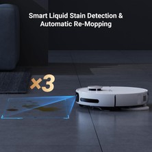 Ezviz RS20 Max Robot Süpürge, Hepsibirarada, Kendi Kendine Temizleme, 13000PA, Kameralı Devriye, Iki Yönlü Konuşma, Anti-Fırça Dolaşma, Kamera ve Lds Navigasyon, Sıcak Su 60°c, Otomatik Boşaltma