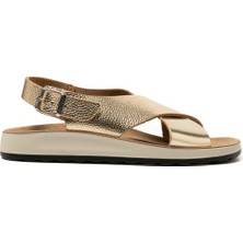 T4 429 Fe Kadın Sneaker ( Günlük) 77 G61 Zc Fly Flot Sandal 6430-GOLD