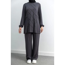 Letafet 4033 Pantolonlu Takım - Gri