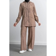Letafet 5027 Ceketli Pant. Takım - Vizon
