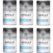Molly Ton Balıklı  Jöleli Köpek Konservesi 400 gr x 6 Adet