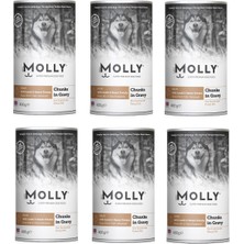 Molly Kuzu Etli ve Patatesli Soslu Köpek Konservesi 400 gr x 6 Adet
