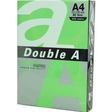 Double A Renkli Fotokopi Kağıdı 500 Lü A4 80 gr Pastel Zümrüt Yeşili