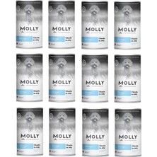 Molly Ton Balıklı  Jöleli Köpek Konservesi 400 gr x 12 Adet